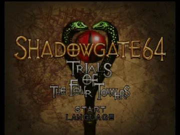 Shadowgate 64 - Trials of the Four Towers (Europe) (Es,It) screen shot title